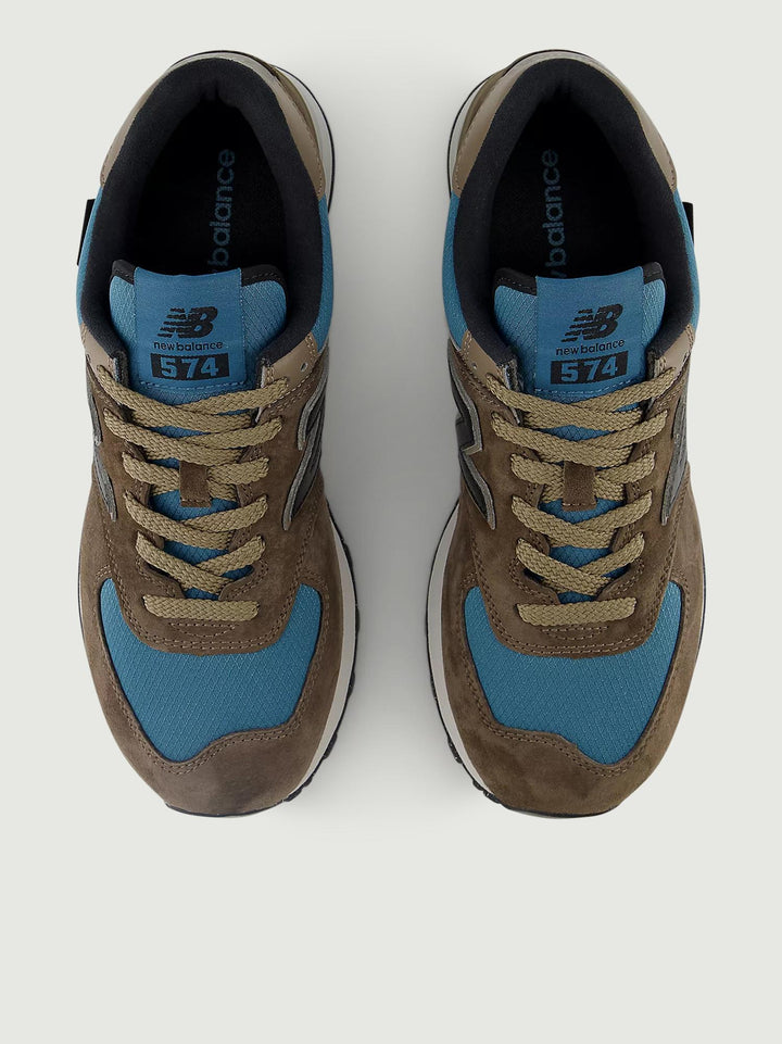 SNEAKER NEW BALANCE 574 MARRONE AZZURRO U574SOB D NEW BALANCE 