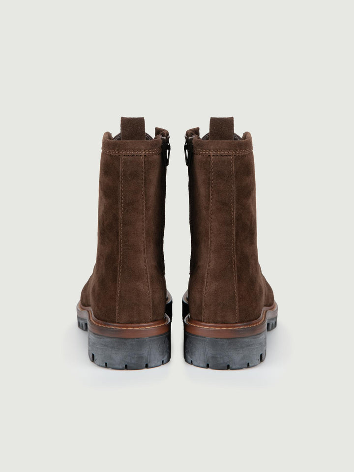 ANFIBIO IN PELLE SCAMOSCIATA MARRONE 2610 SILK MUSTANG ALPE 
