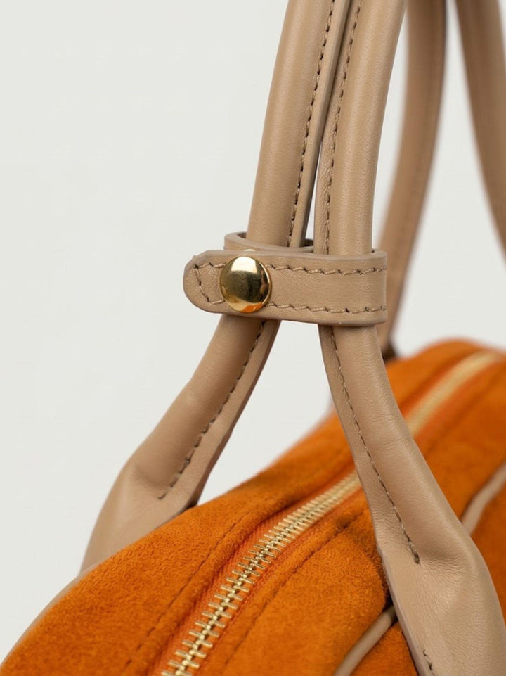 Borsa a spalla Doxie in pelle scamosciata arancio DOXIE ARANCIO BIMOR 