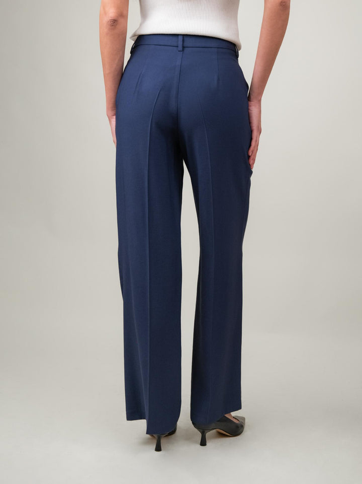 PANTALONE A PALAZZO BLU 8047512MAR BLU ANDREA MORANDO 