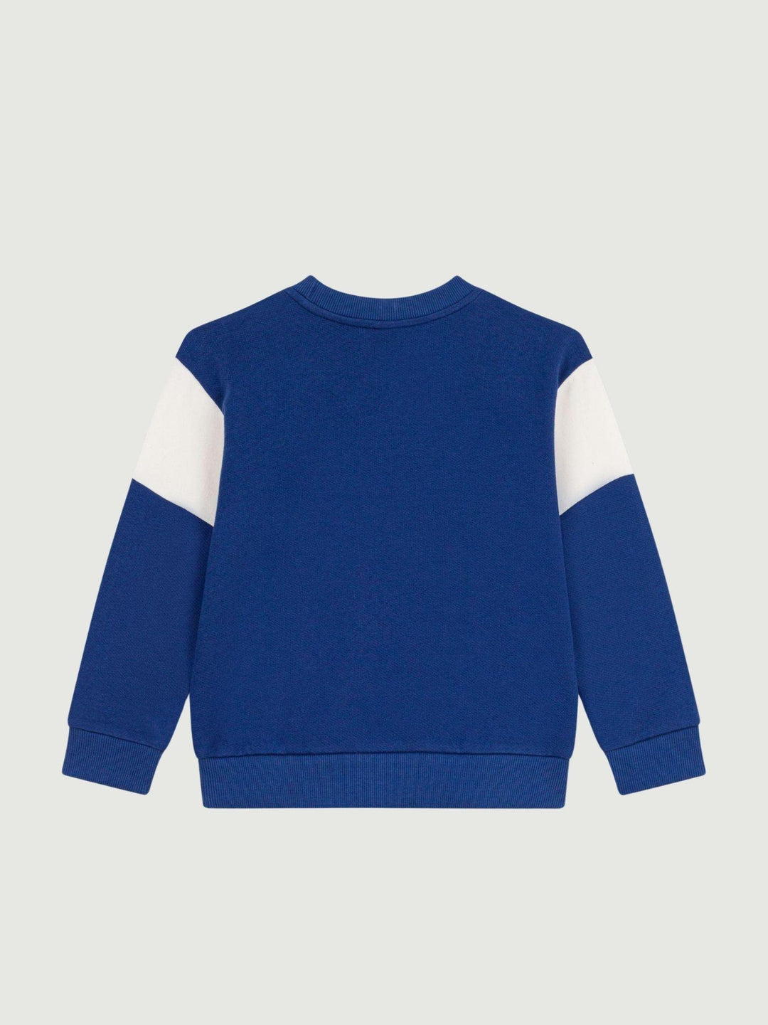 Felpa con logo frontale in cotone blu A0F58 01 PETIT BATEAU 