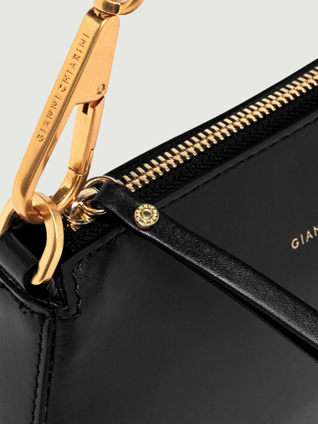 Borsa a spalla Brooke in pelle liscia nera 9700 PRCK 001 GIANNI CHIARINI 