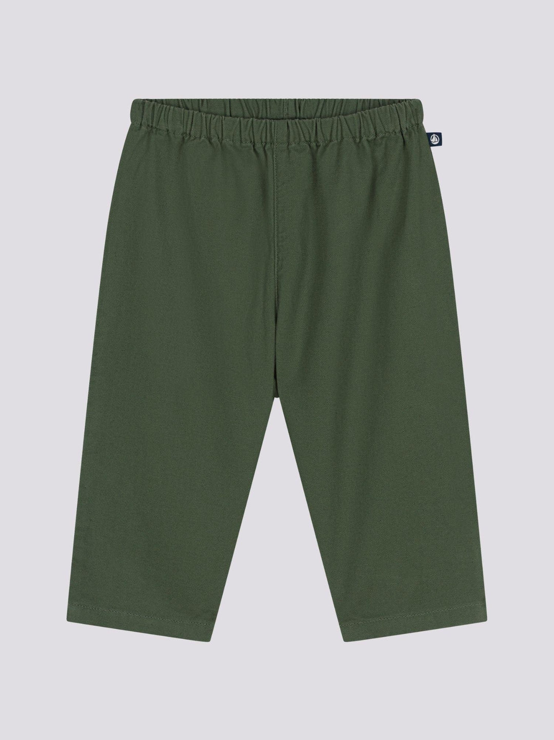 PANTALONE VERDE IN COTONE/LINO BEBÈ A09O8 03 PETIT BATEAU 