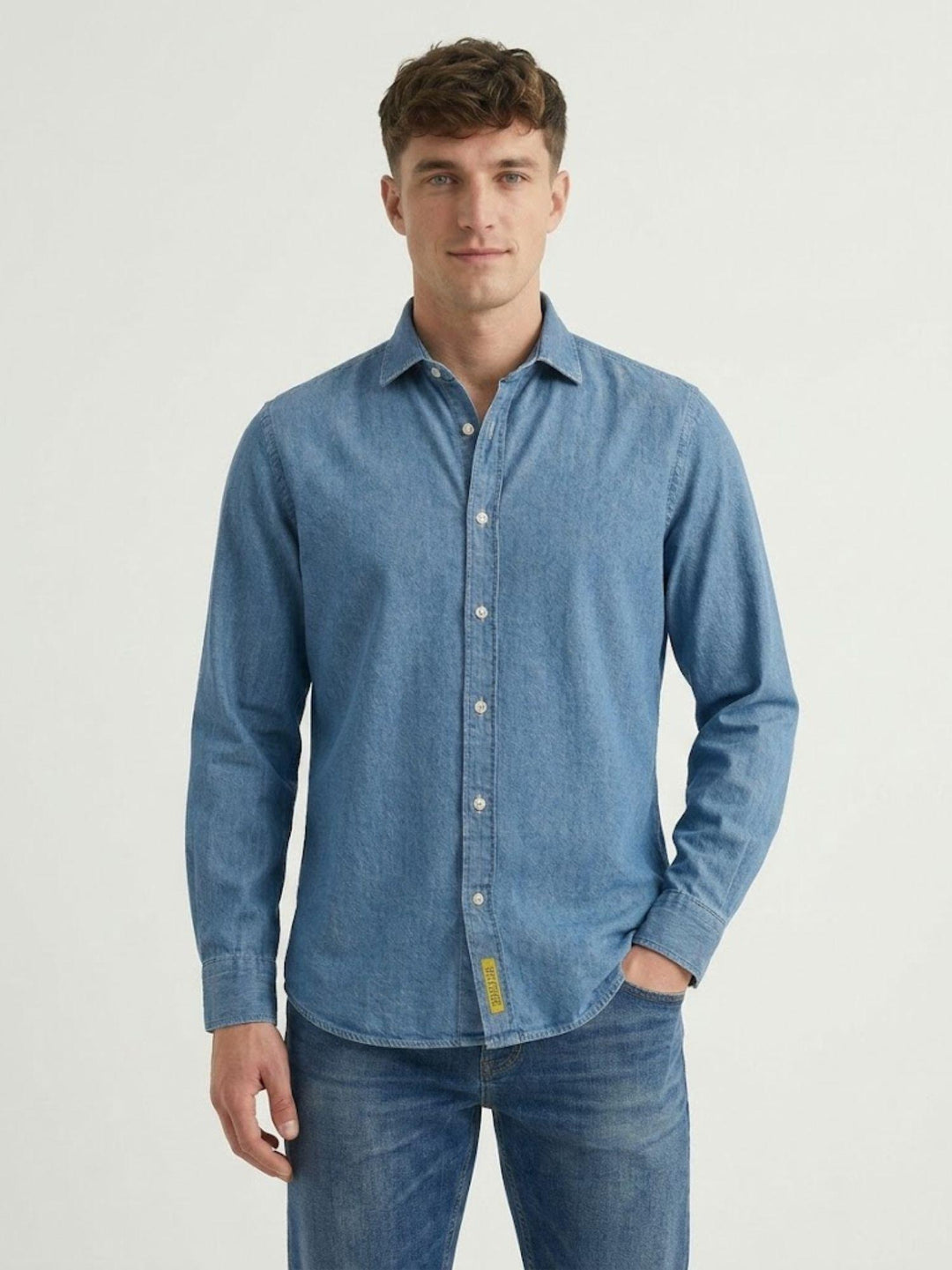 Camicia Bradford in denim medio BRADFORD/BDEN8 06 BAGGIES 