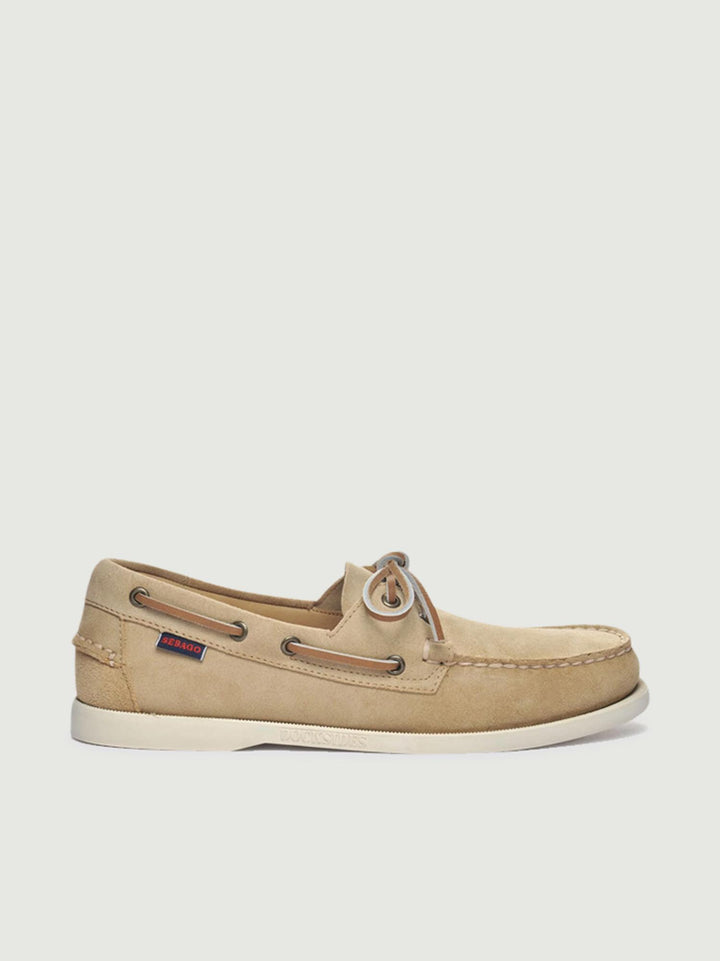 Mocassino da barca Portland Scamosciato Beige