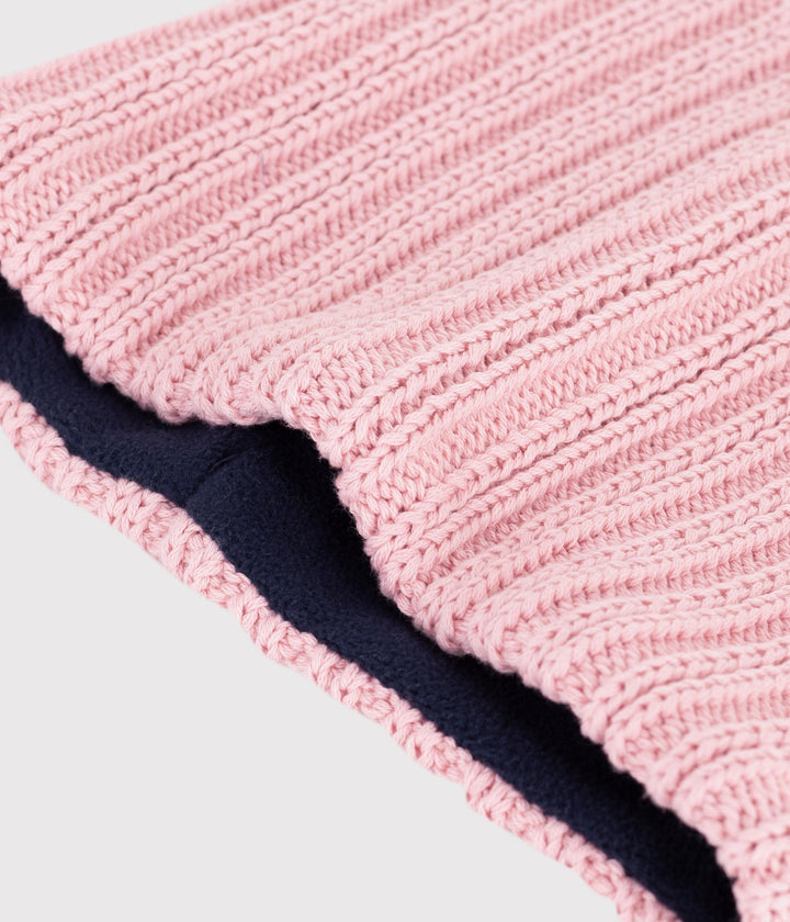 Snood in maglia foderata in pile bambino A0DOM 01 PETIT BATEAU 