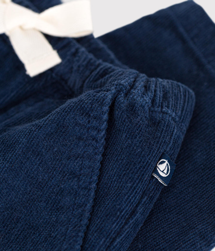 Pantaloni in velluto blu A0B15 04 PETIT BATEAU 