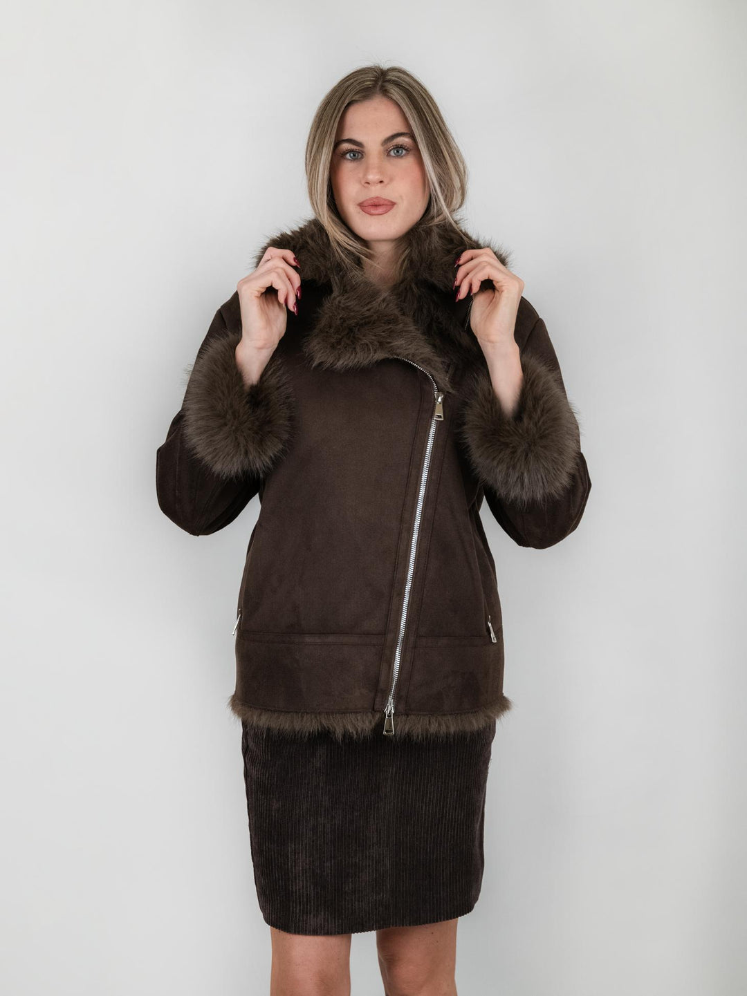 ECOMONTONE TESTA MORO CON PELLICCIA ECOLOGICA B520SILK 13 ANDREA MORANDO 