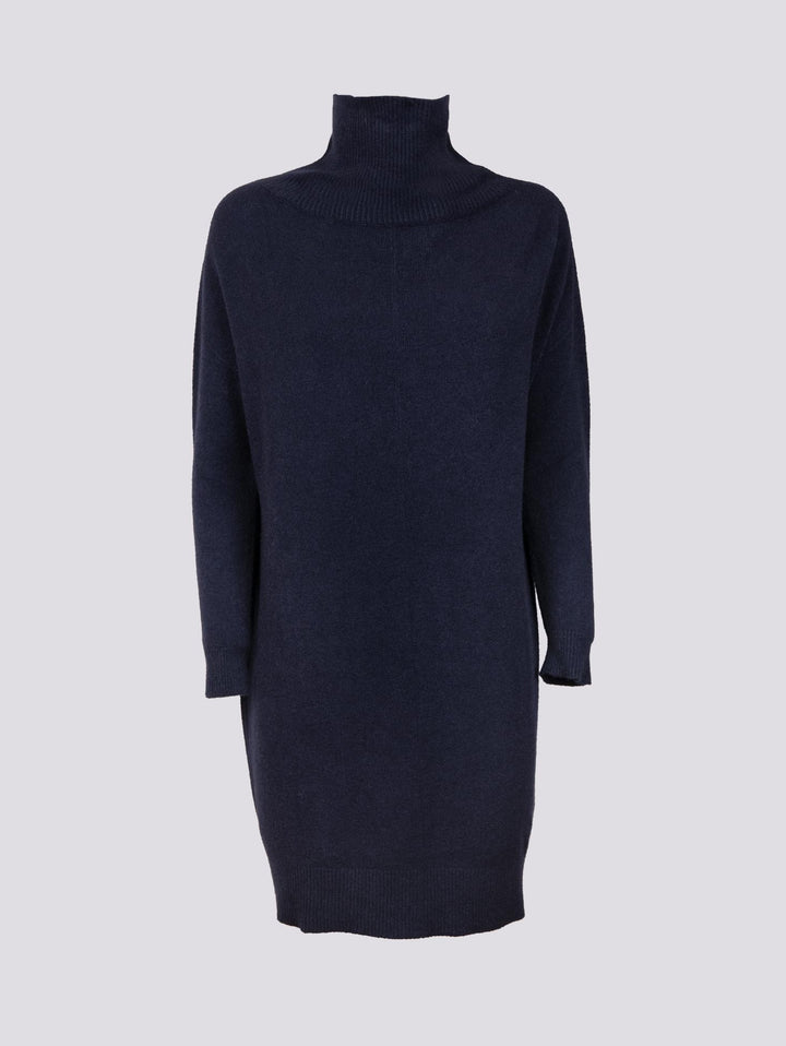 MAGLIA ABITO CON COLLO ALTO BLU 0370/225 115 BIMOR 