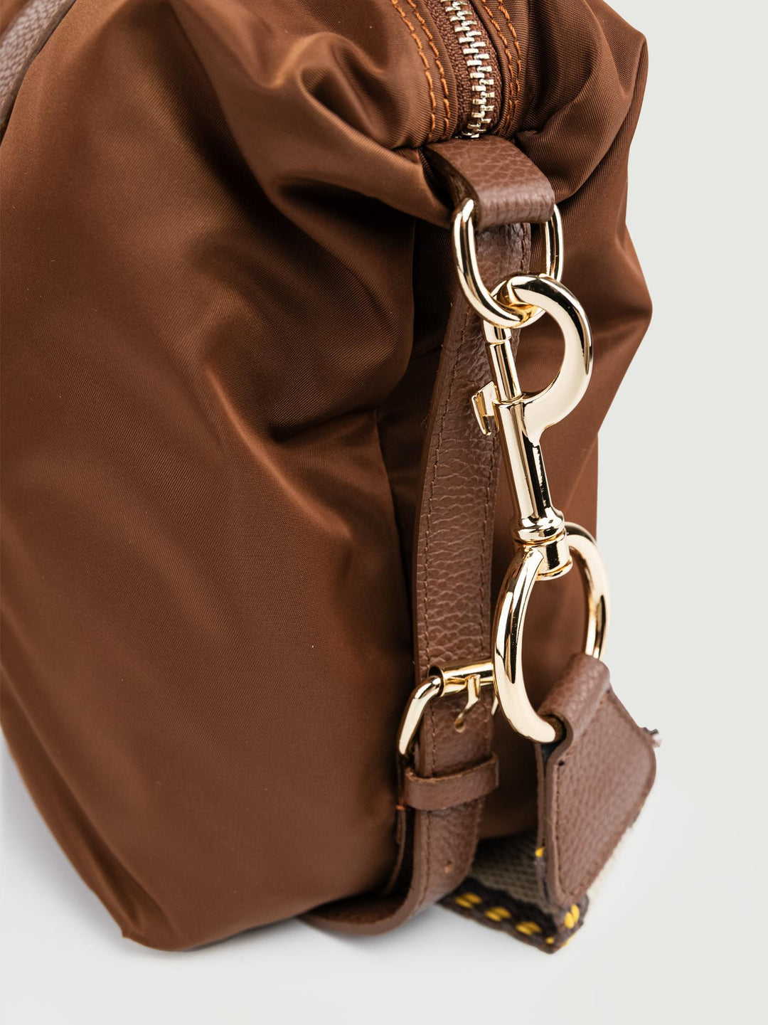 SHOPPER CARRY IN NYLON MARRONE CARRY T.MORO BIMOR 