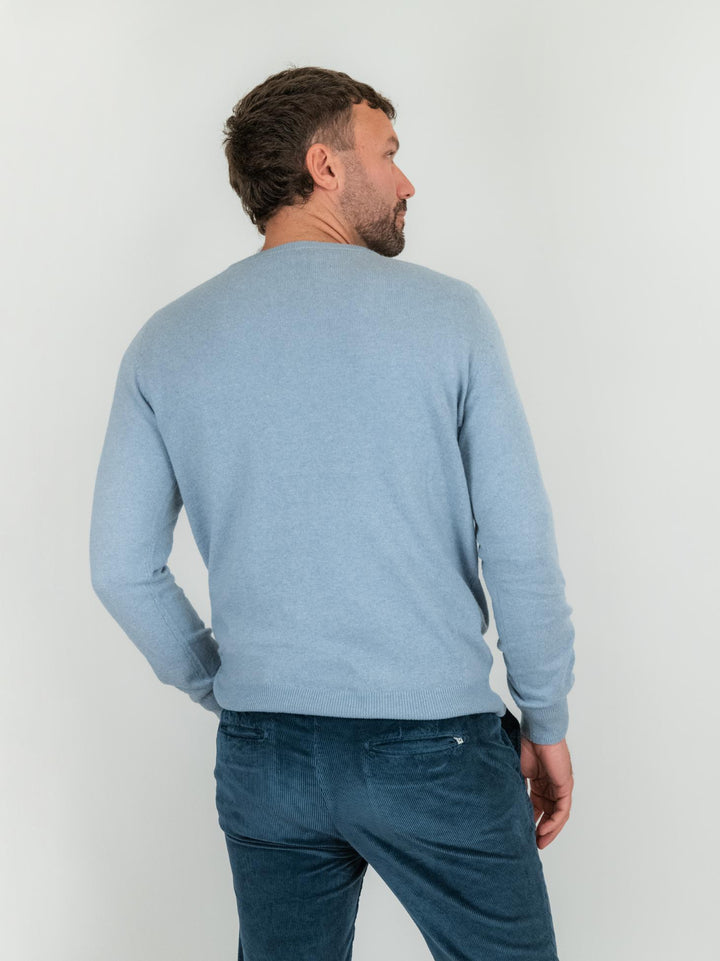 GIROCOLLO AZZURRO LANA E CASHMERE 1200224 209 ANDREA MORANDO 
