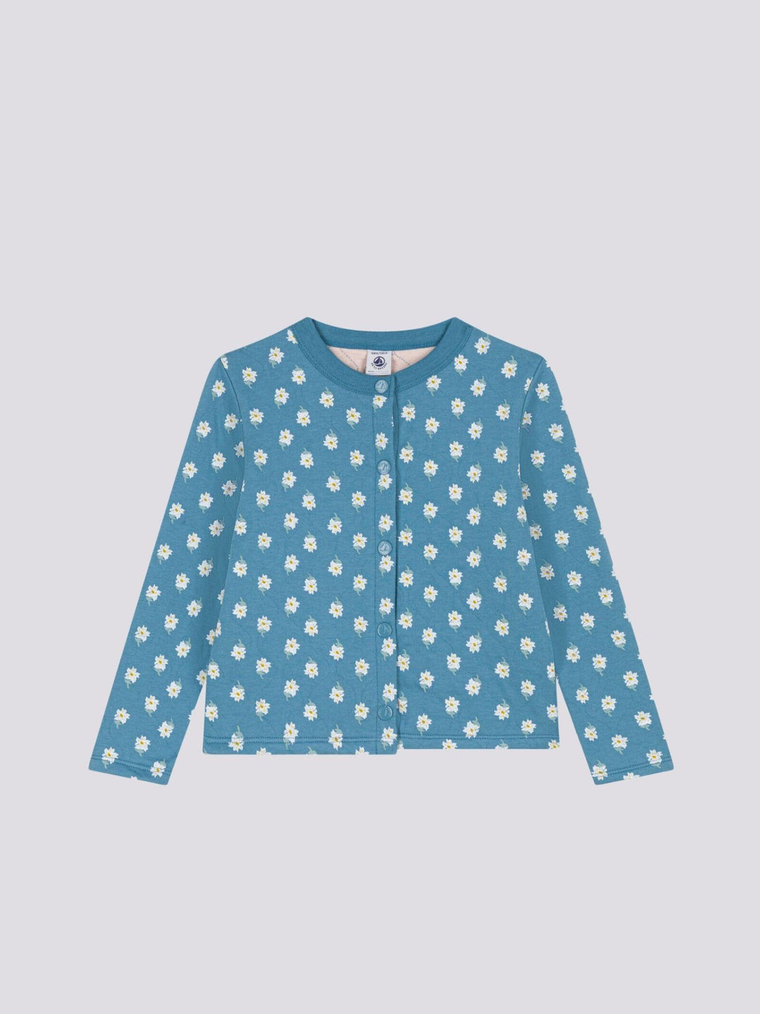 CARDIGAN IN TUBIQUE TRAPUNTATO BAMBINA A084Z 02 PETIT BATEAU 