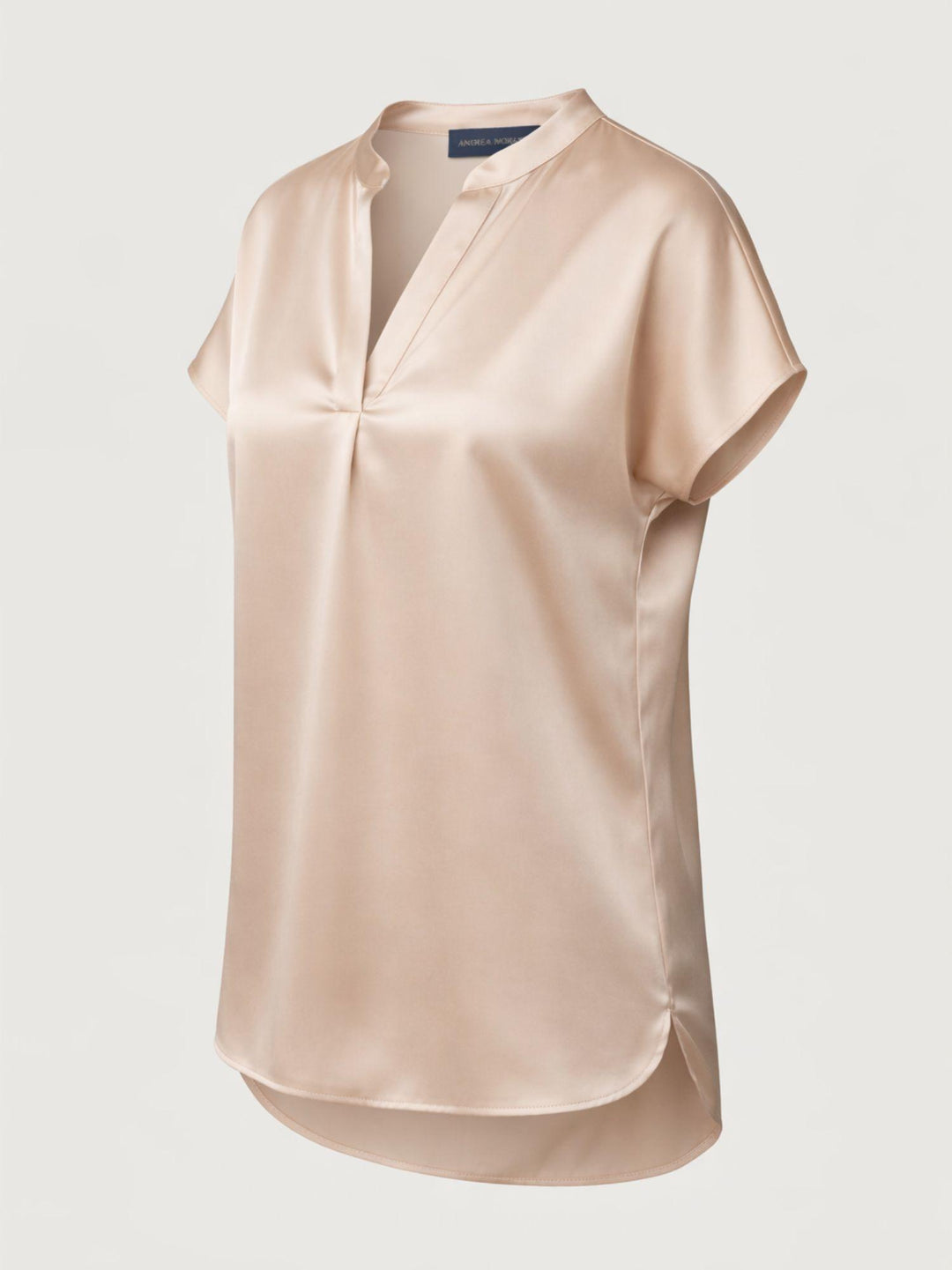 Blusa in raso beige M9237 BEIGE ANDREA MORANDO 