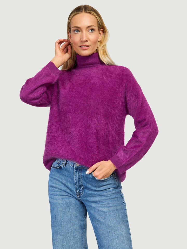 DOLCEVITA ADARE IN CASHMERE PRUGNA ADARE EGGPLANT ABSOLUT CASHMERE 