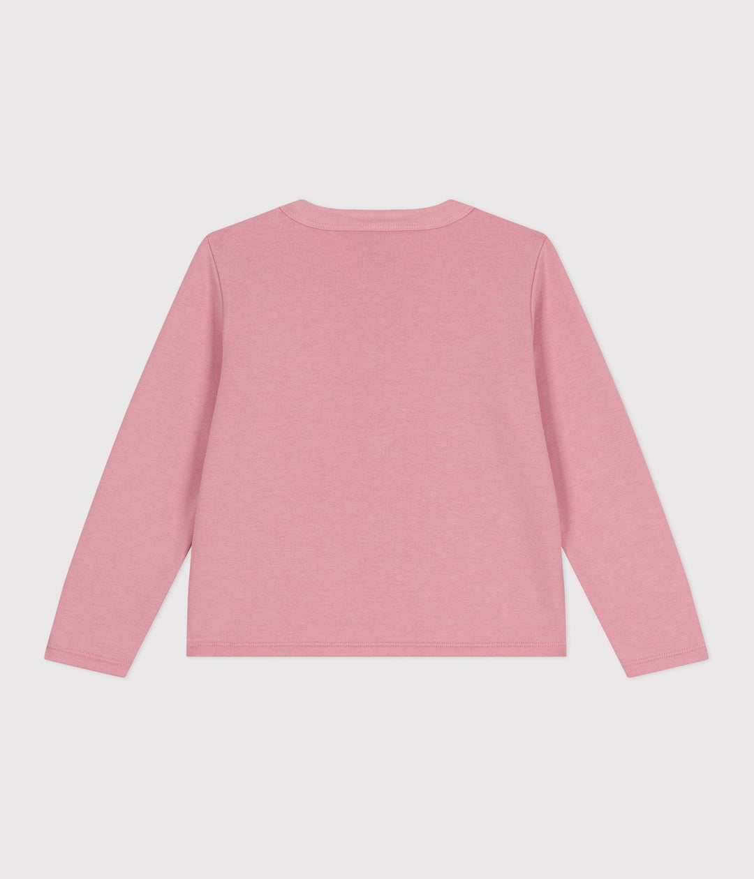 Cardigan in tessuto felpato rosa bambina A0D6E 01 PETIT BATEAU 