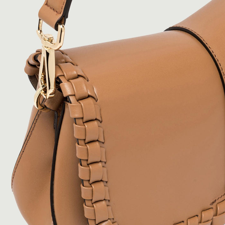 Borsa a spalla Helena Round special in pelle cuoio BS 10848 PRCK-THR 7042 GIANNI CHIARINI 