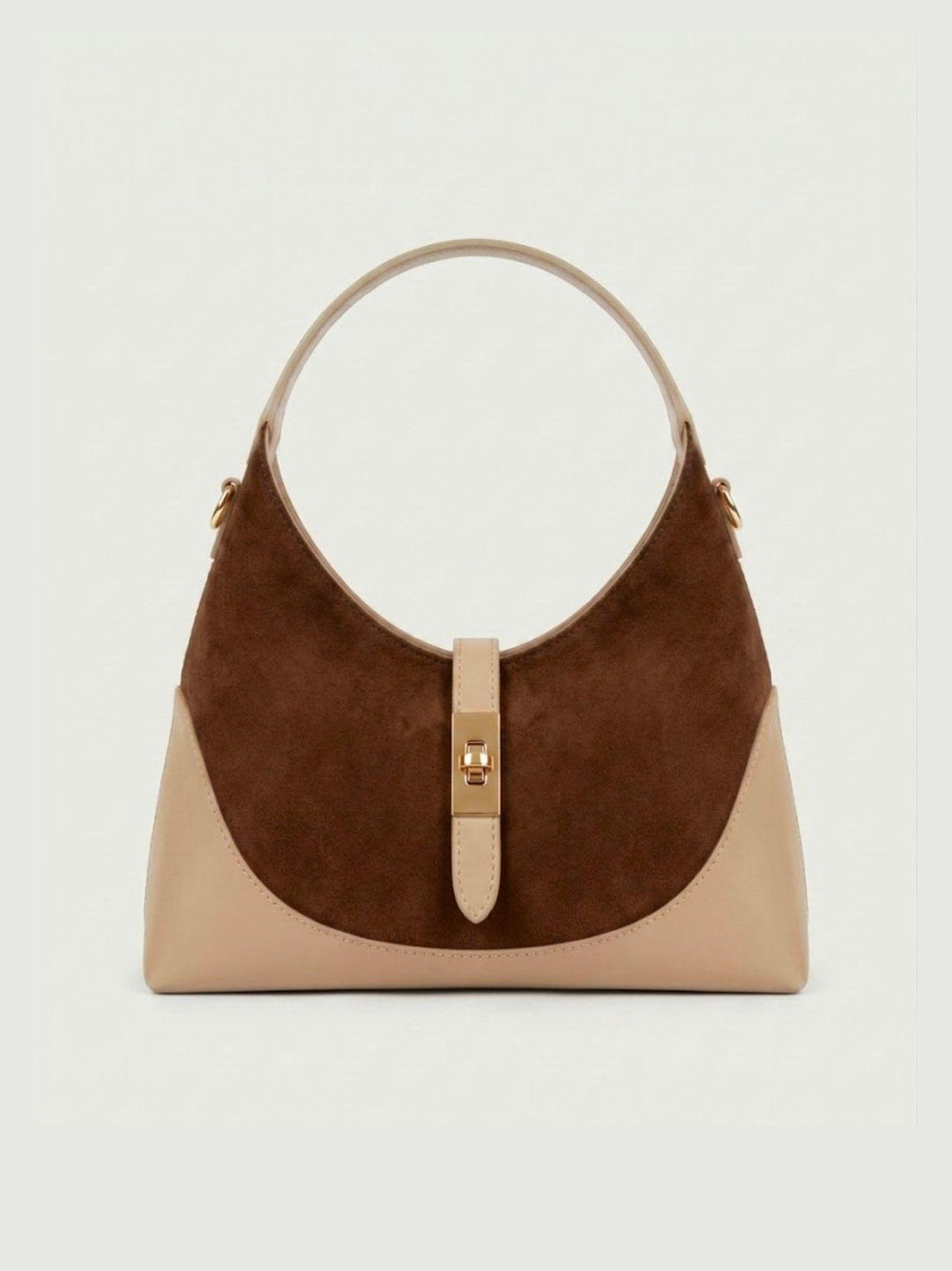 Borsa a spalla Elly in pelle scamosciata testa di moro ELLY TMORO BIMOR 
