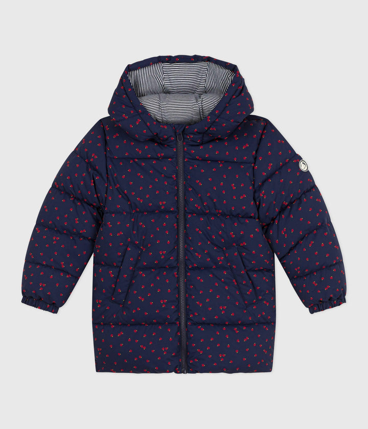 PIUMINO LUNGO BLU STAMPA MELE A0EGR 01 PETIT BATEAU 