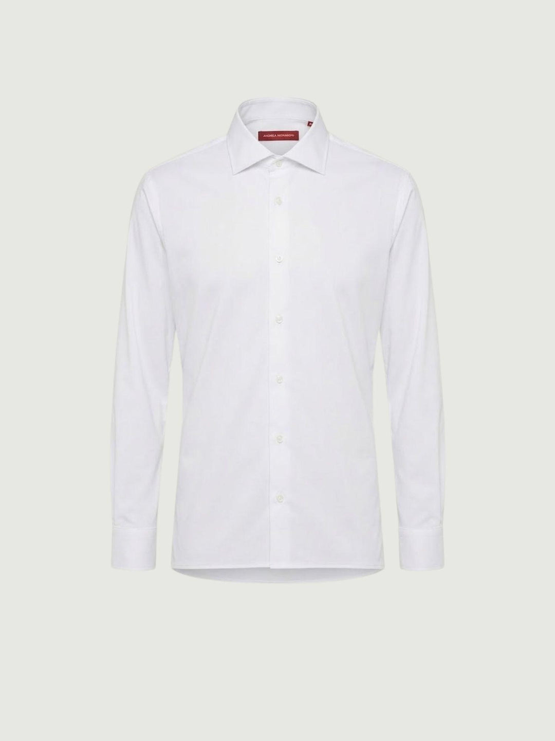 Camicia no stiro con colletto francese bianca BU26S10CANEU6 101 ANDREA MORANDO 