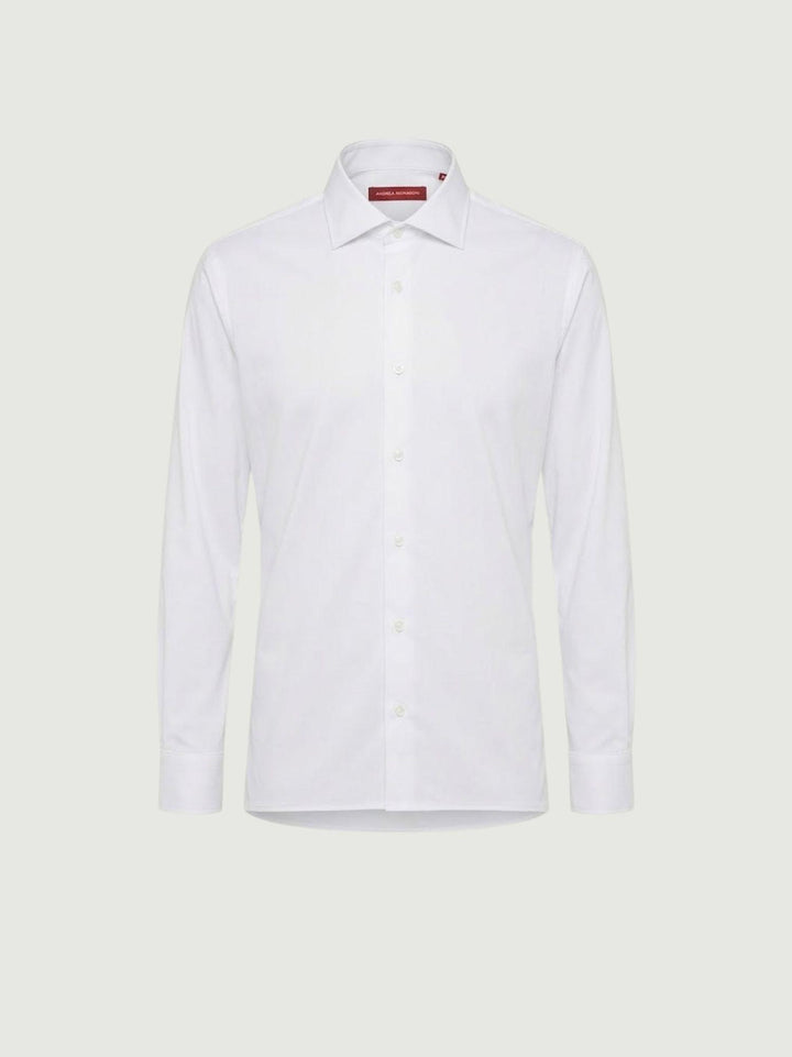 Camicia no stiro con colletto francese bianca BU26S10CANEU6 101 ANDREA MORANDO 