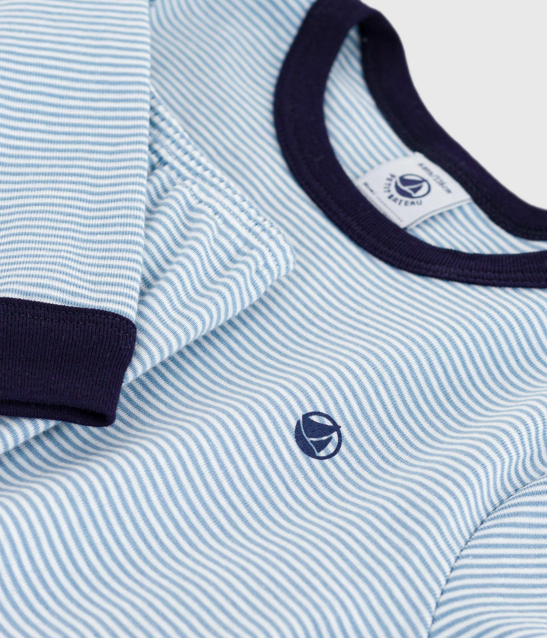 Pigiama in cotone a righe bambino A0E9L 02 PETIT BATEAU 