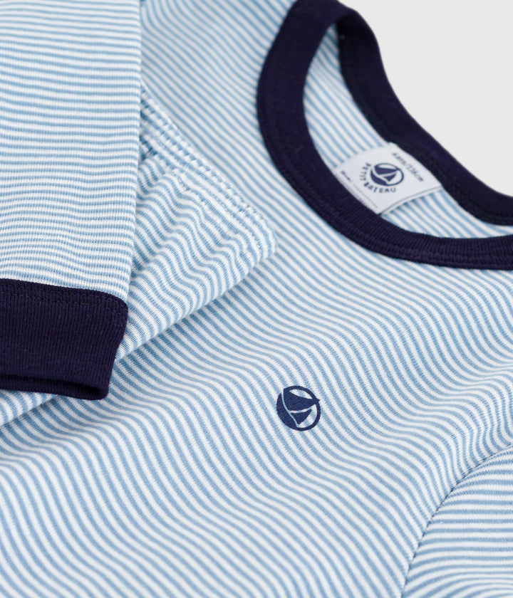 Pigiama in cotone a righe bambino A0E9L 02 PETIT BATEAU 