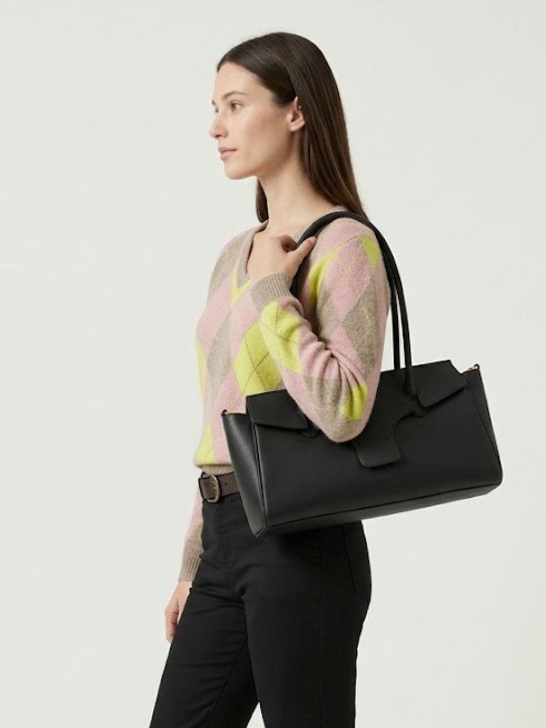 Borsa Flor in pelle nera FLOR NERO ANDREA MORANDO 