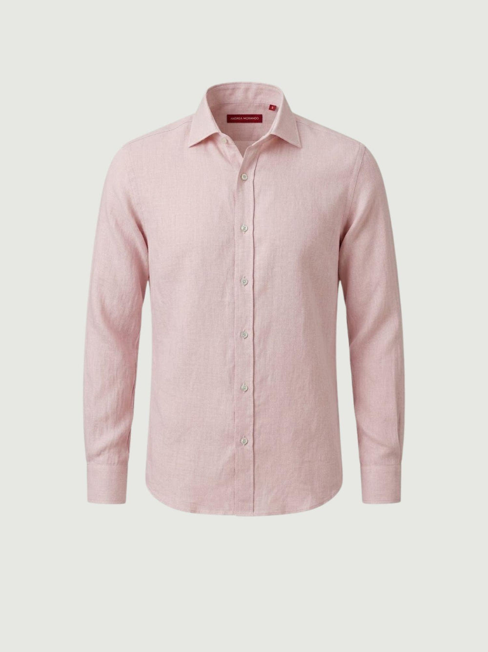 camicia in lino rosa chiaro 30 05 ANDREA MORANDO 