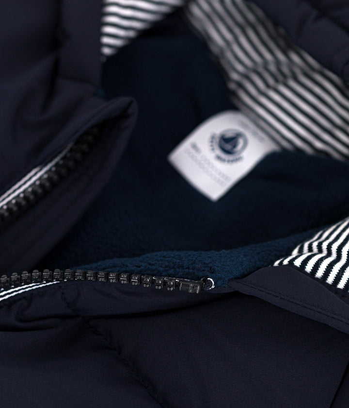 PIUMINO TINTA UNITA BLU BEBÈ A0EAC 09 PETIT BATEAU 