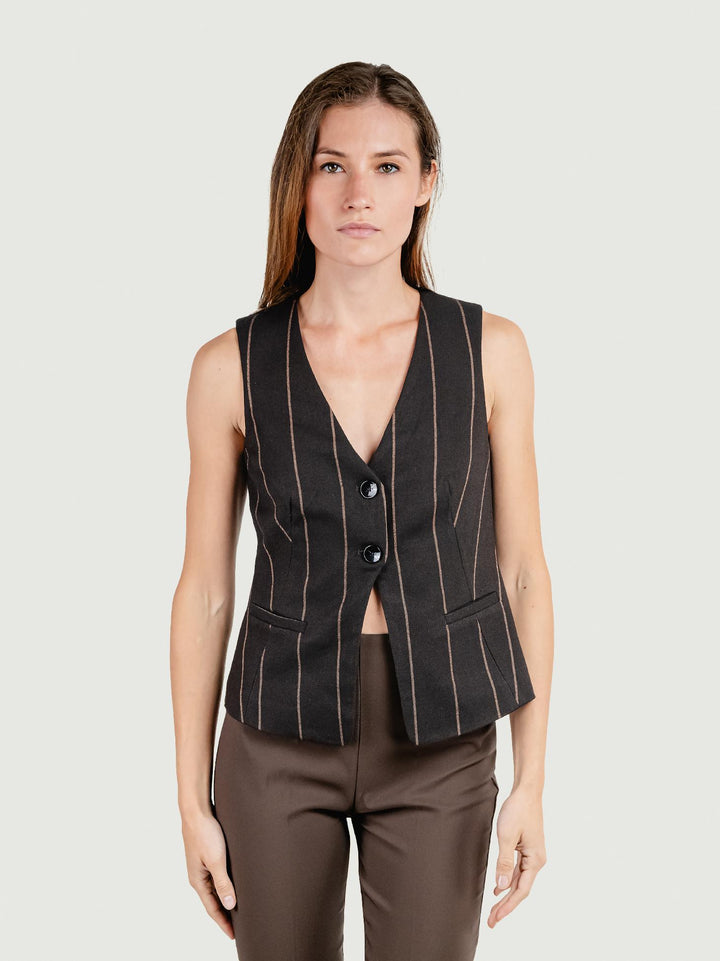 GILET GESSATO TESTA MORO 565IRDI322 70 ANDREA MORANDO 