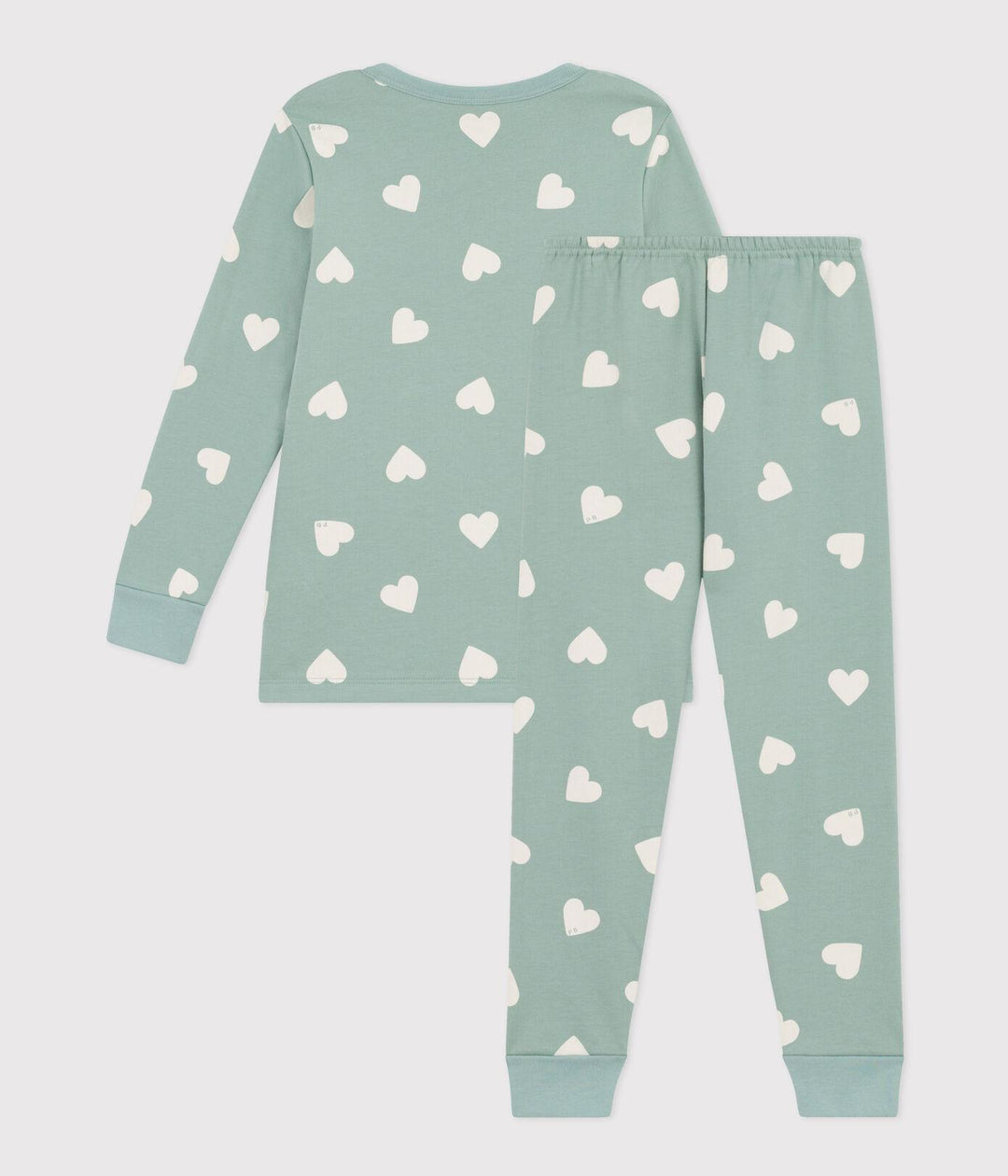 PIGIAMA A CUORI IN TESSUTO FELPATO A083I 01 PETIT BATEAU 