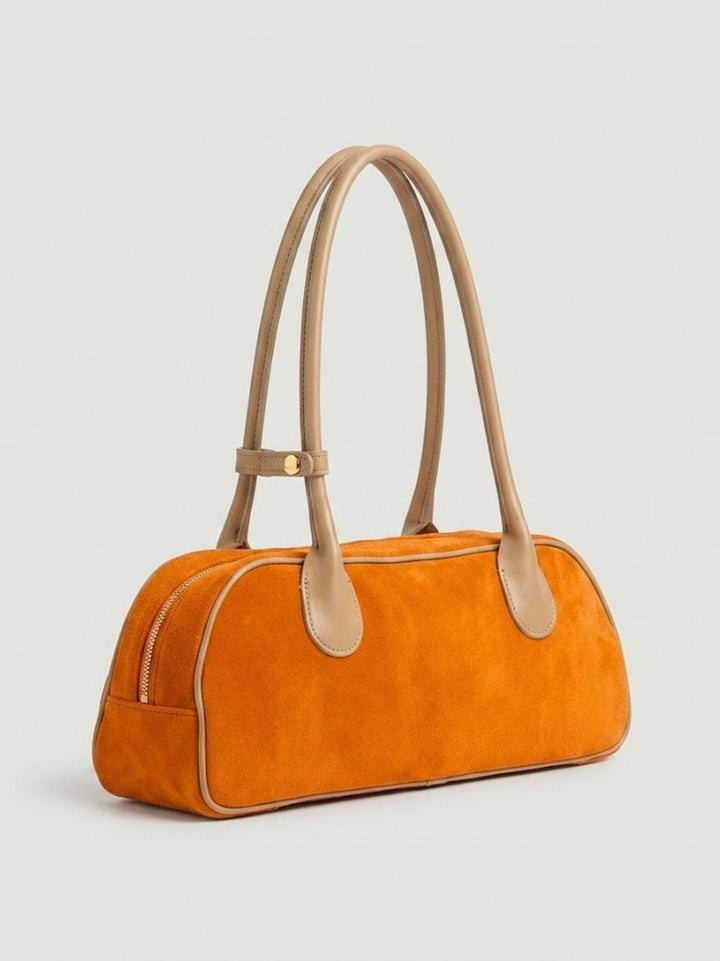 Borsa a spalla Doxie in pelle scamosciata arancio DOXIE ARANCIO BIMOR 