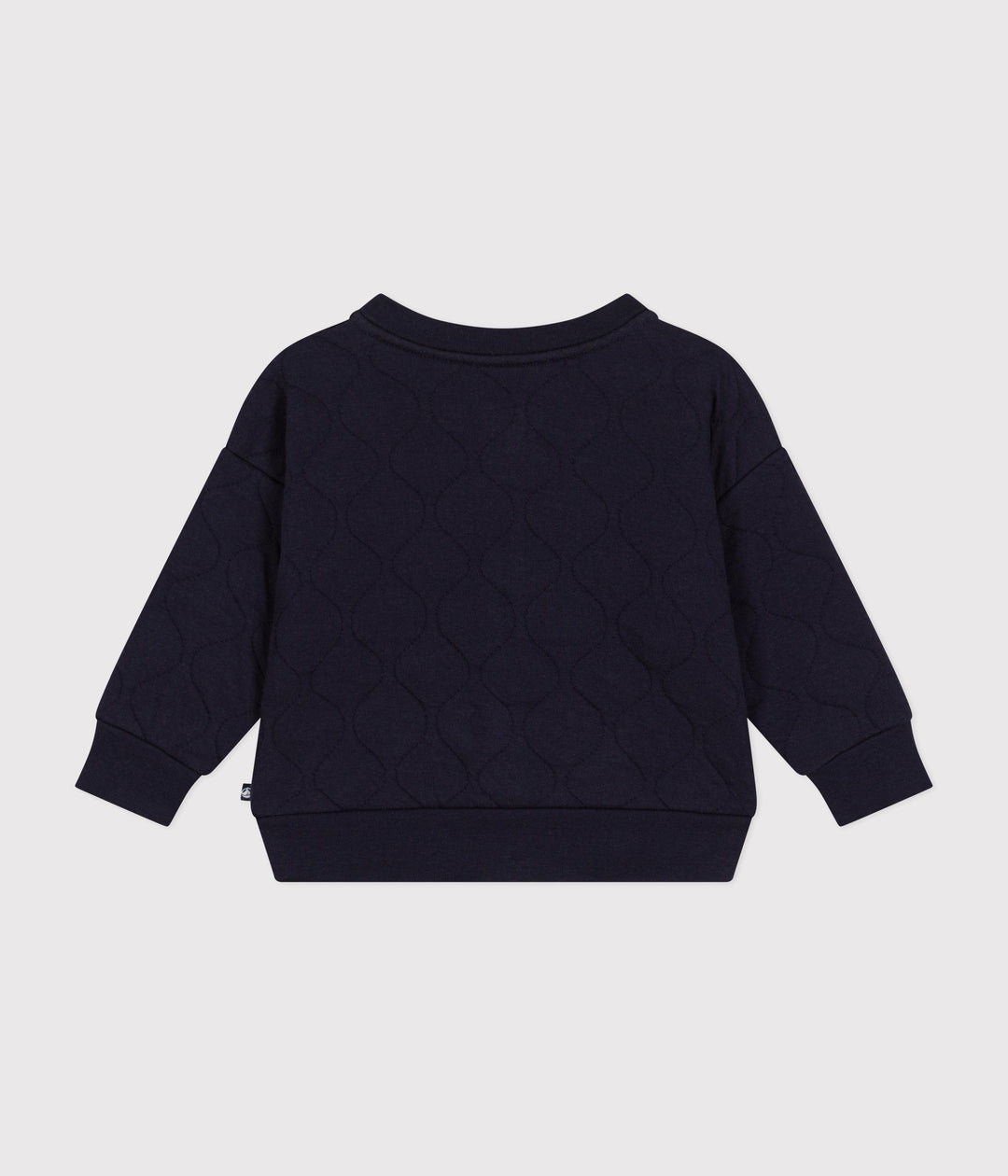 Cardigan blu scuro teddy in tubique trapuntato blu A0BPU 01 PETIT BATEAU 