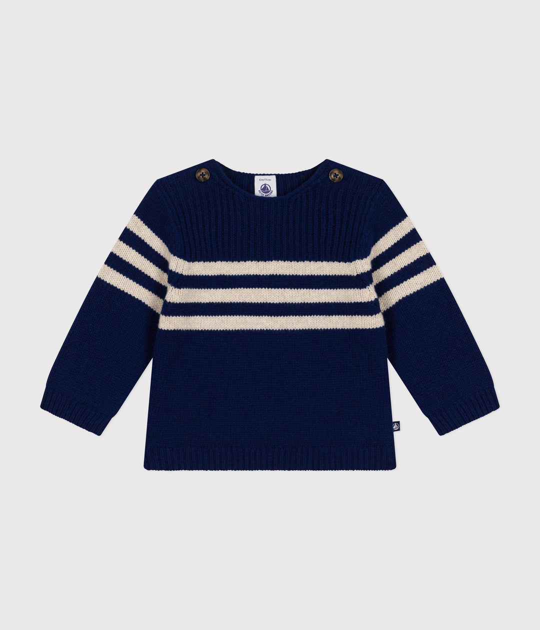 Pullover in maglia con lana A0B3W 01 PETIT BATEAU 