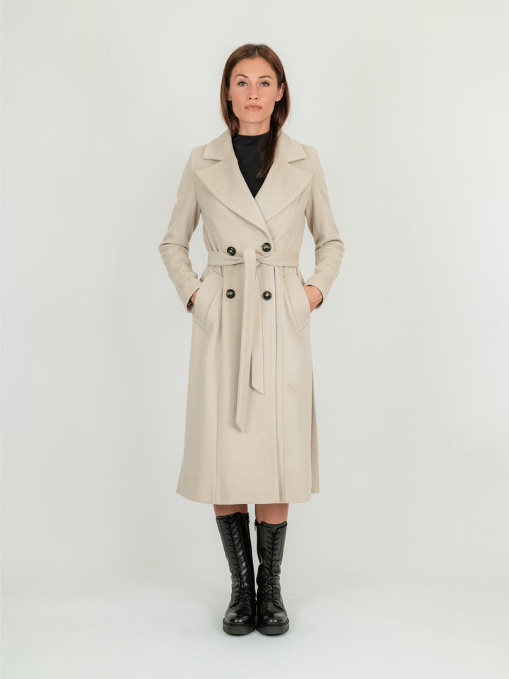 CAPPOTTO BEIGE DOPPIO SPACCO 9788CDH CASHA ANDREA MORANDO 