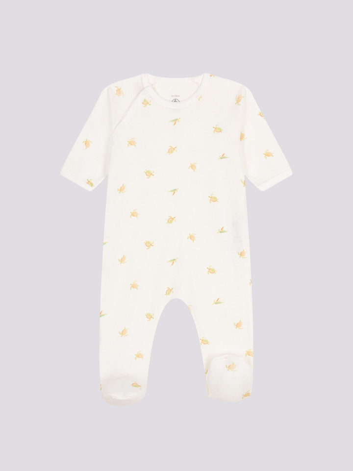 PIGIAMA BEBÈ IN COTONE fantasia tartarughine A09GF 01 PETIT BATEAU 