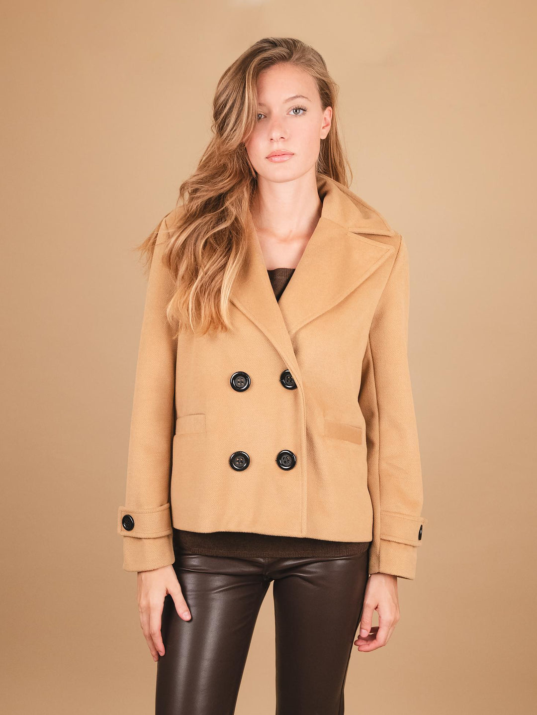 PEACOAT DOPPIOPETTO OVERSIZE CAMMELLO G4 CAMMELLO ANDREA MORANDO 