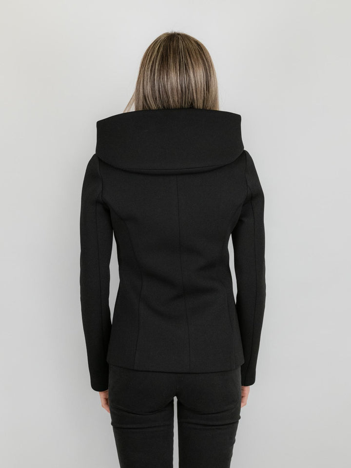 GIUBBINO TECNICO CORTO NERO CON CAPPUCCIO 97801LO NERO ANDREA MORANDO 