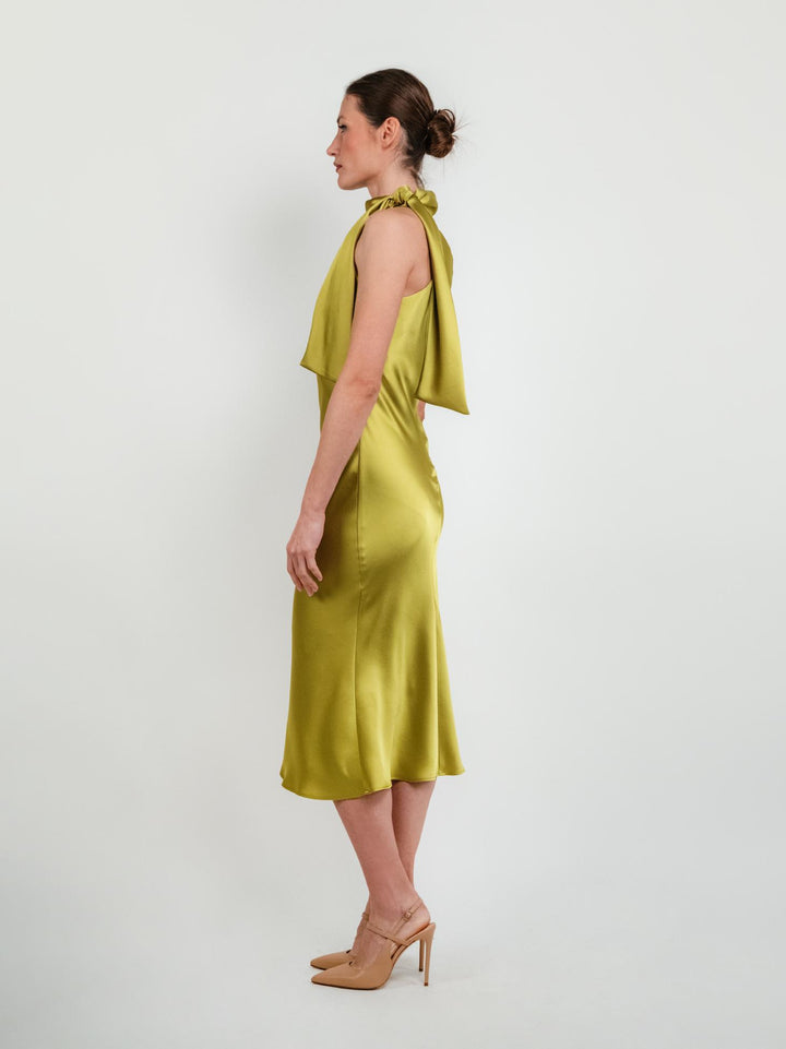 ABITO HALTER COLOR PISTACCHIO