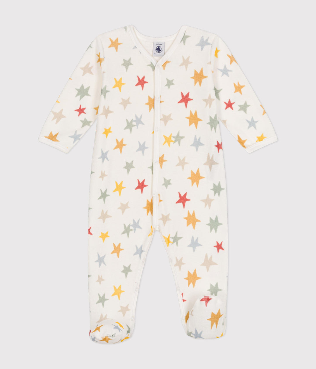 Pigiama in velluto con stampa a stelle A0B5F 01 PETIT BATEAU 