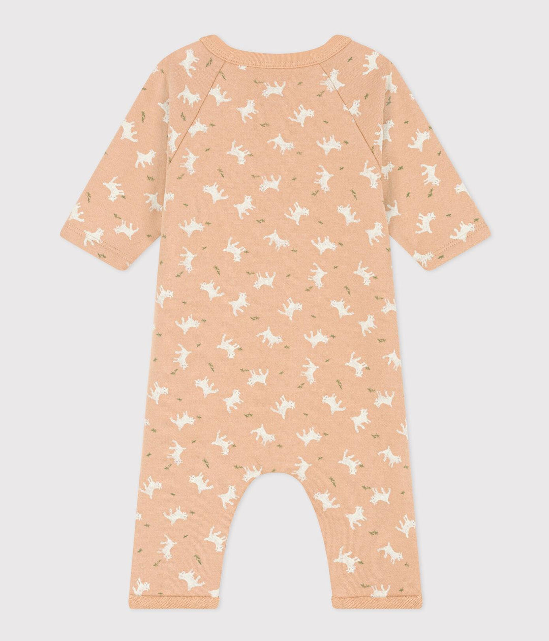 TUTINA LUNGA IN TESSUTO FELPATO PER BEBÈ A087F 01 PETIT BATEAU 