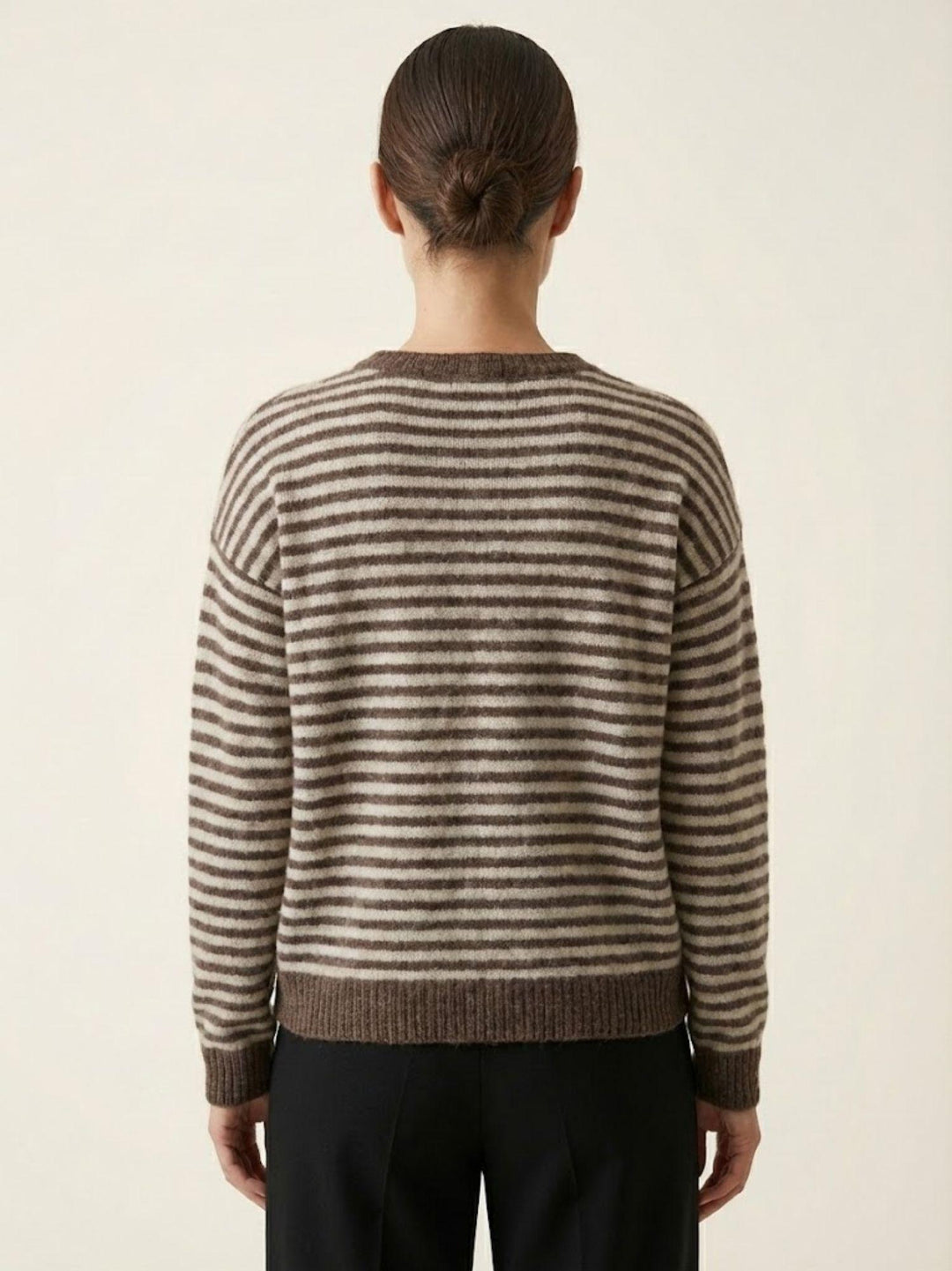 MAGLIA A RIGHE CAFFE' 25866 MORO ANDREA MORANDO 