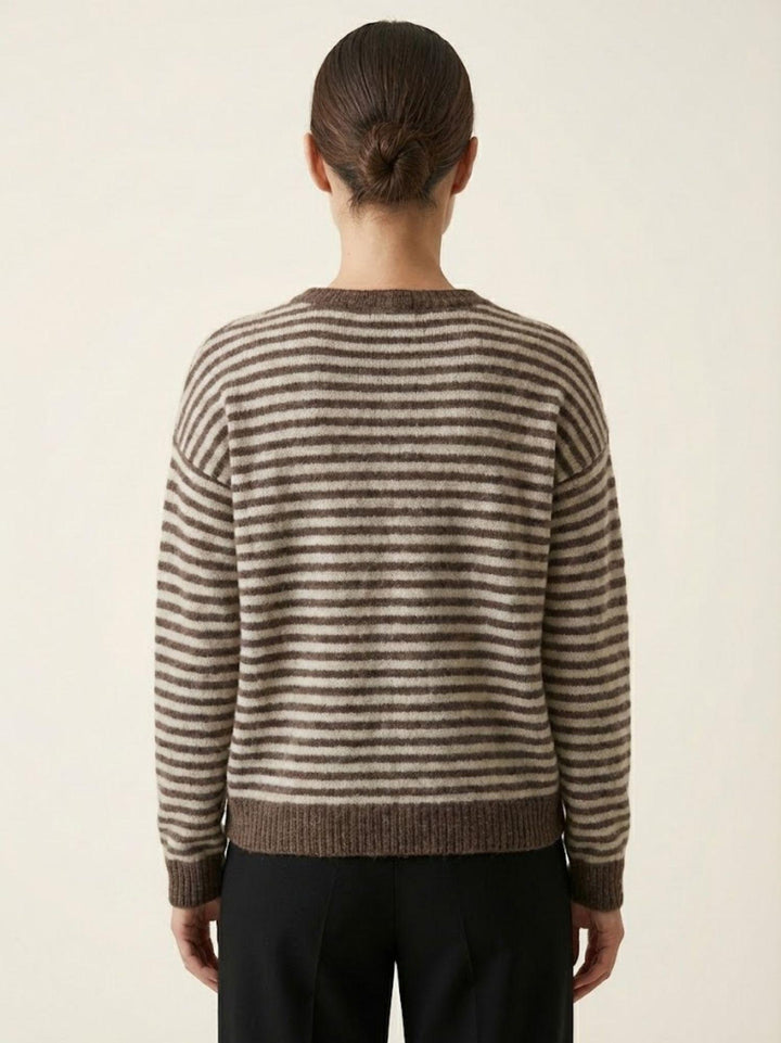 MAGLIA A RIGHE CAFFE' 25866 MORO ANDREA MORANDO 