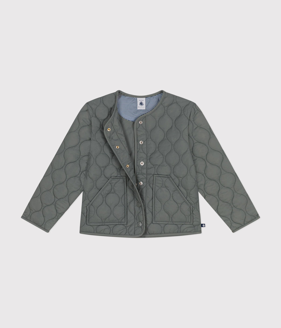Piumino leggero trapuntato grigio A0B0I 01 PETIT BATEAU 