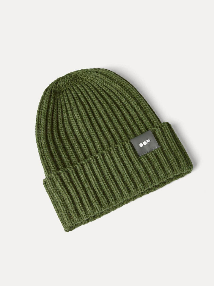 CAPPELLO BEANIE IN MISTO LANA VERDE MILITARE 3013 0777 OOFWEAR 