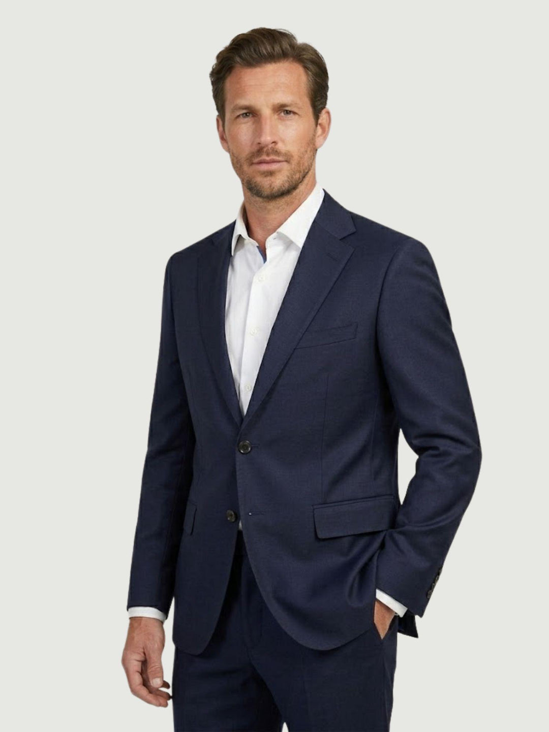 Completo monopetto in fresco lana navy M0001WO0134 7000 ANDREA MORANDO 