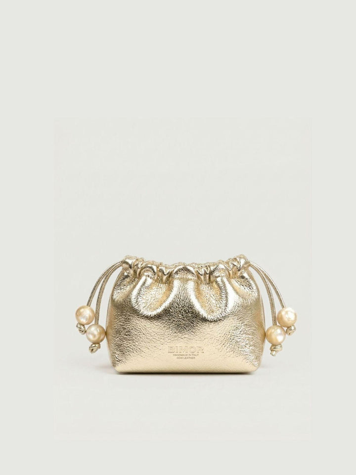 Borsa a mano Doll in resina silky pearl DOLL+BB BIANCO PERLA+ORO BIMOR 