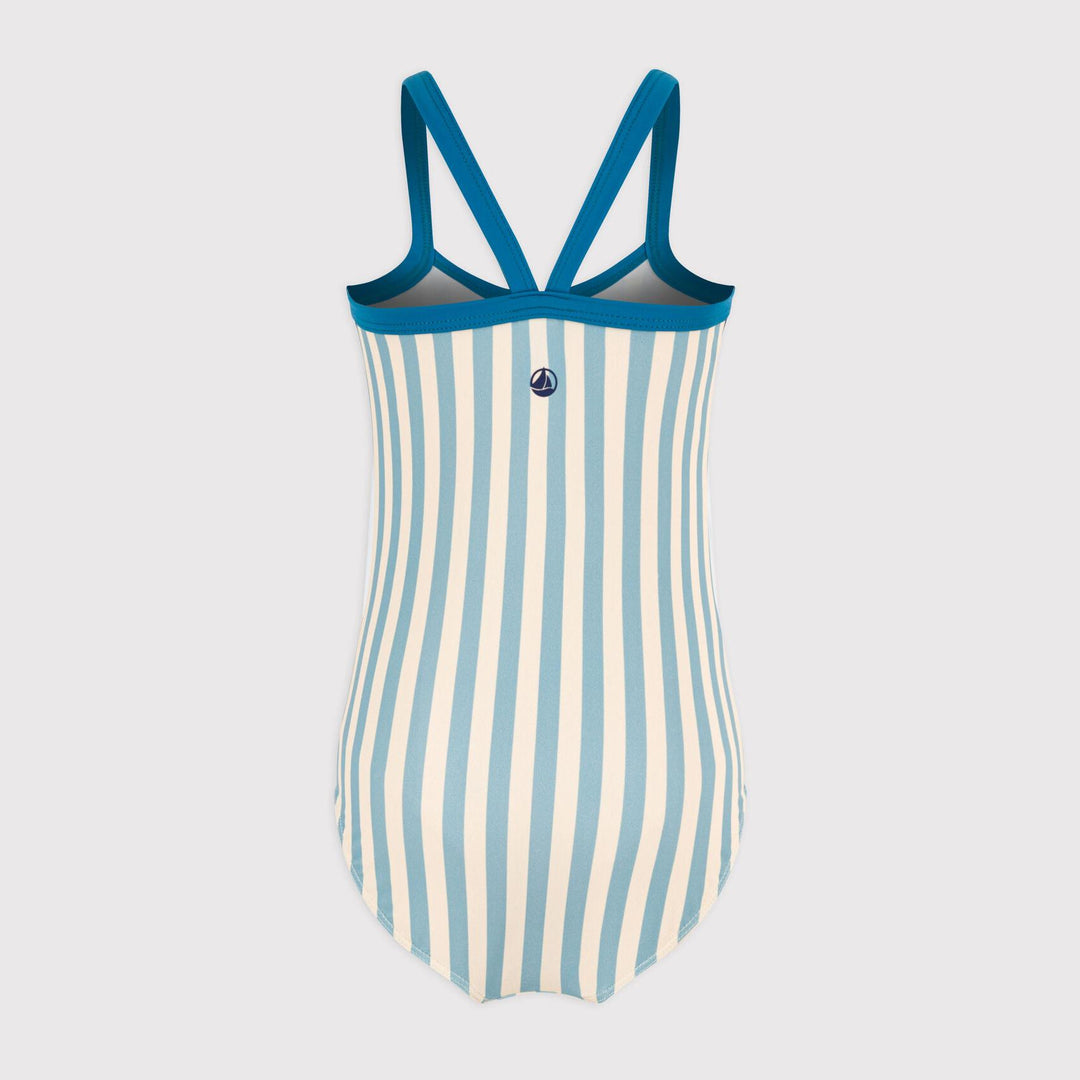 Costume Intero A Righe Bambina A06O4 01 PETIT BATEAU 