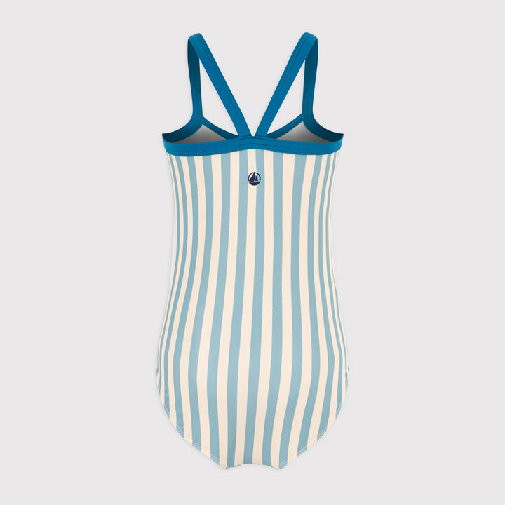 Costume Intero A Righe Bambina A06O4 01 PETIT BATEAU 