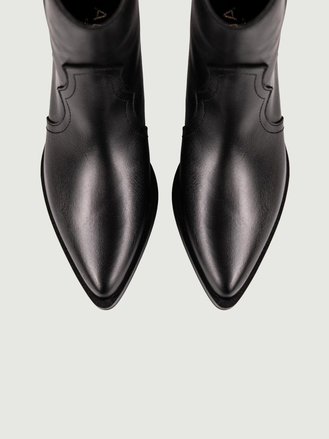 TEXANO IN PELLE NERA 5254BECERRO NEGRO ALPE 